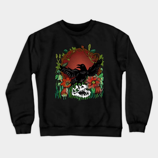 Raven's Lair Crewneck Sweatshirt by LunaElizabeth
